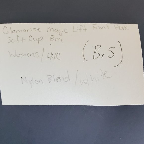 Glamorise Magic Lift Front Hook Soft Cup Bra White - Picture 7 of 7